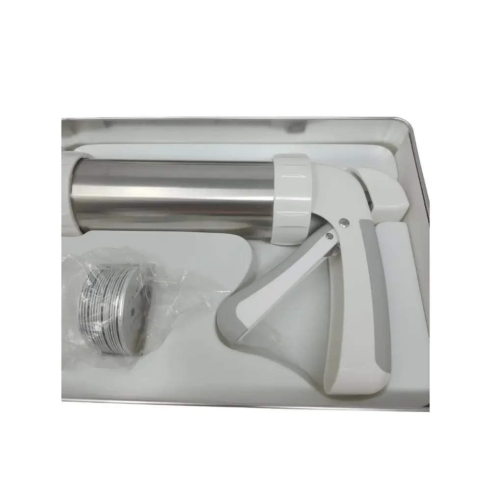 NEW Williams Sonoma Cookie Press 18 Discs Stainless Manual Baking Christmas
